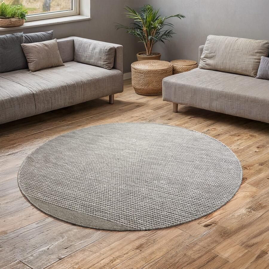 My home Wollen kleed Odenne handgeweven omkeerbare tapijt gemêleerd uiterlijk 100% wol woonkamer - Foto 4