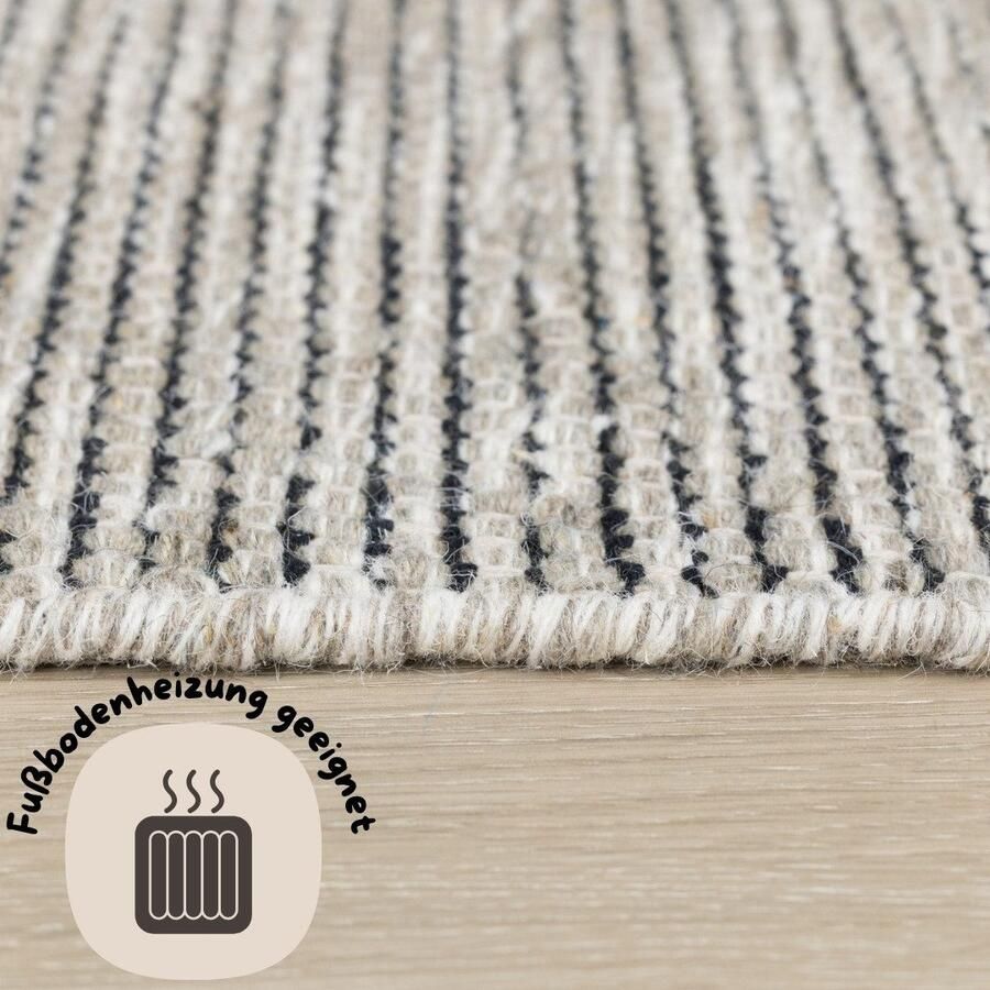 My home Set slaapkamerkleedjes Odenne handgeweven omkeerbare tapijt gemêleerd uiterlijk 100% wol woonkamer