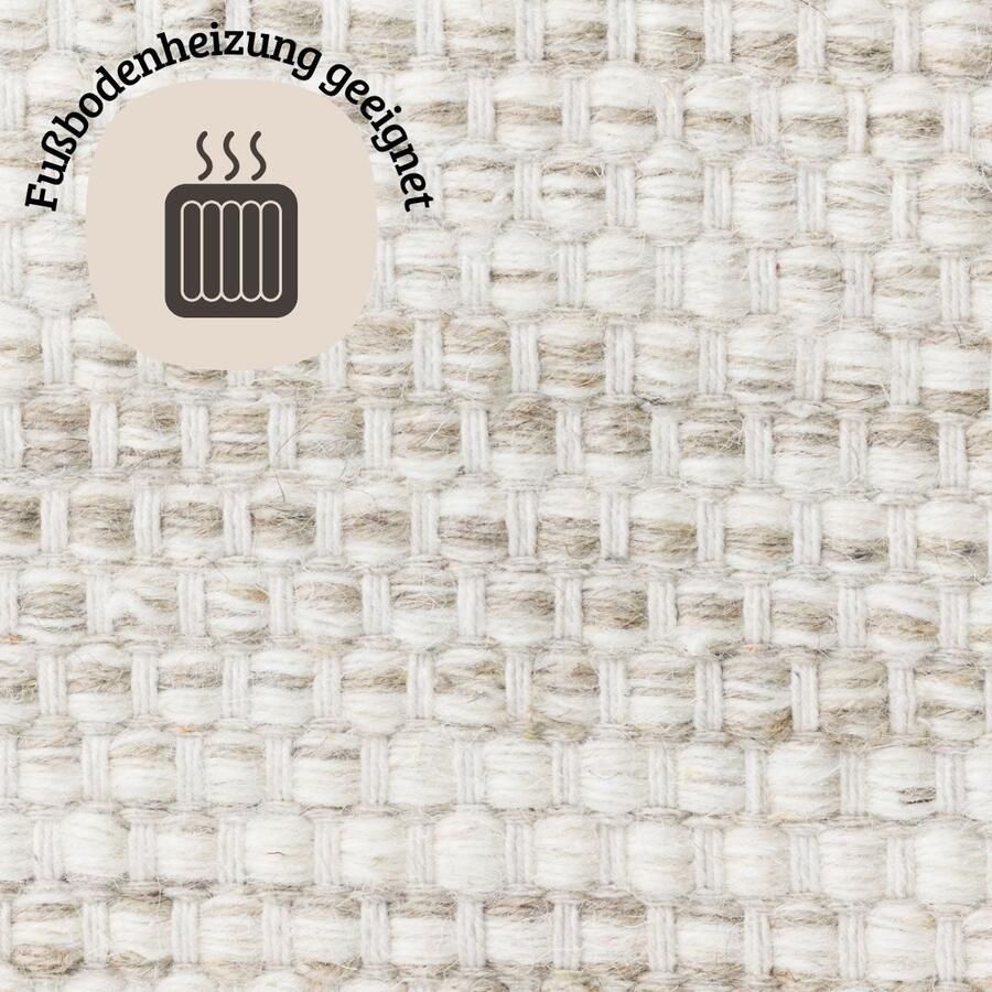 My home Wollen kleed Wolldroom Passie Veranderbaar tapijt handgeweven gemêleerde uitstraling 100% wol ook als loper - Foto 5