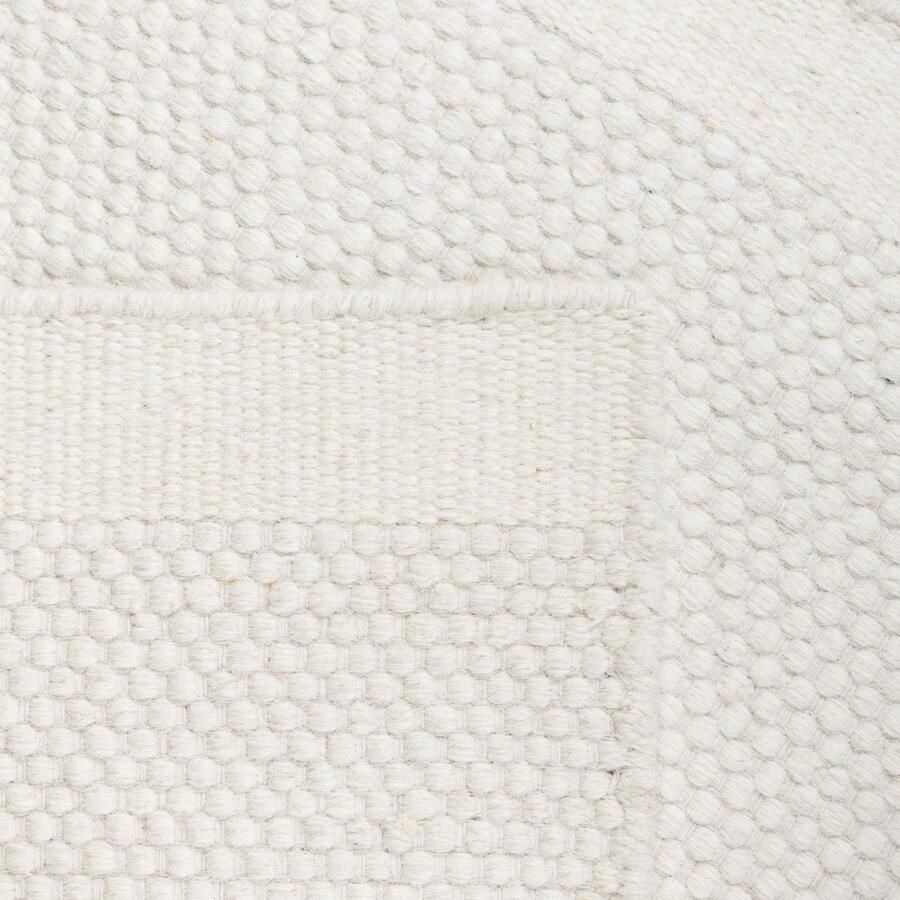 My home Wollen kleed Wolldroom puur Omkeerbaar tapijt handgeweven uni-kleuren 100% wol woonkamer