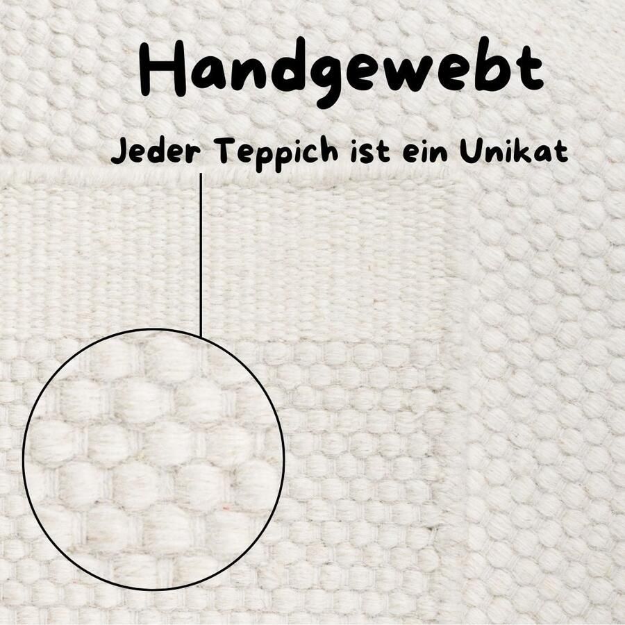 My home Wollen kleed Woolscape 1 Omkeerbaar tapijt handgeweven kwaliteit uni 100% wol woonkamer