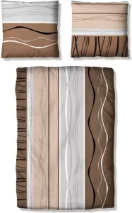 My home Overtrekset Relonto Linonkwaliteit design golven (2-delig)