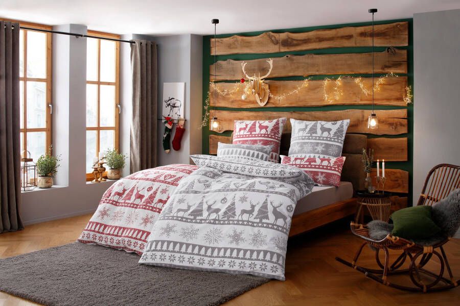 My home Overtrekset Sindbad in maat 135x200 of 155x220 cm ideaal voor kerst (2-delig) - Foto 10