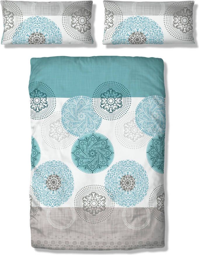 My home Beddengoed Tesso in mt. 135x200 155x220 of 200x200 cm Katoen dekbedovertrek met ornamenten en in verschillende kwaliteiten - Foto 5