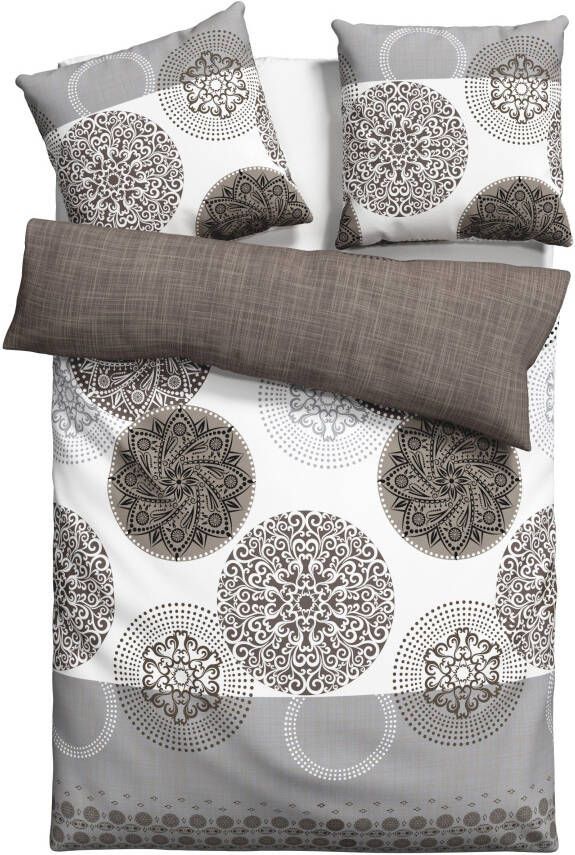 My home Beddengoed Tesso in mt. 135x200 155x220 of 200x200 cm Katoen dekbedovertrek met ornamenten en in verschillende kwaliteiten - Foto 11