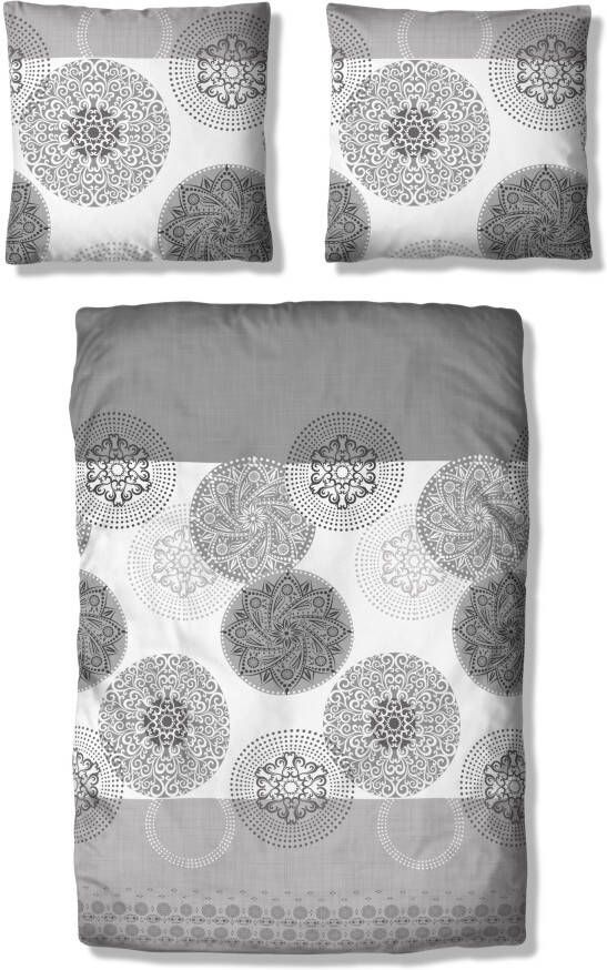 My home Beddengoed Tesso in mt. 135x200 155x220 of 200x200 cm Katoen dekbedovertrek met ornamenten en in verschillende kwaliteiten - Foto 9