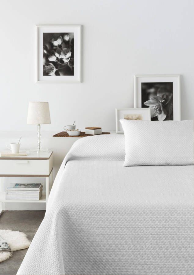 My home Sprei Annika gestikte sprei van 50% gerecycled katoen - Foto 4