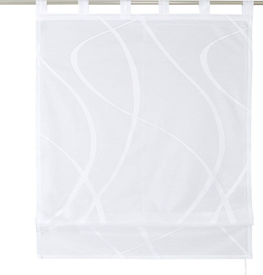 My home Romeins rolgordijn Cellino Transparant klassieke net-look polyester (1 stuk)