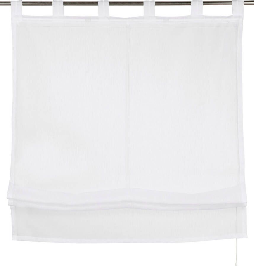 My home Romeins rolgordijn Regina Transparant voile polyester (1 stuk)