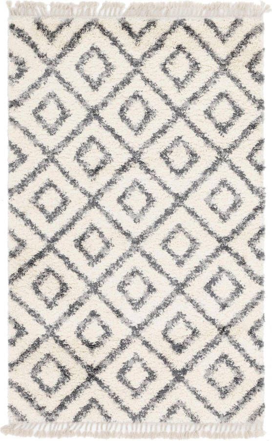 Myflair Möbel & Accessoires Hoogpolig vloerkleed Top shag voorraadopruiming geweven geruit design gemêleerde look zacht & behaaglijk met franje - Foto 12
