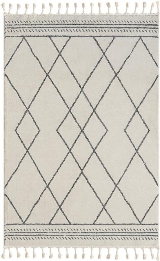 Myflair Möbel & Accessoires Hoogpolig vloerkleed Marokkaans Design MAGAZIJNOPRUIMING! modern marokkaans ontwerp ruitenpatroon zacht met franjes - Foto 7