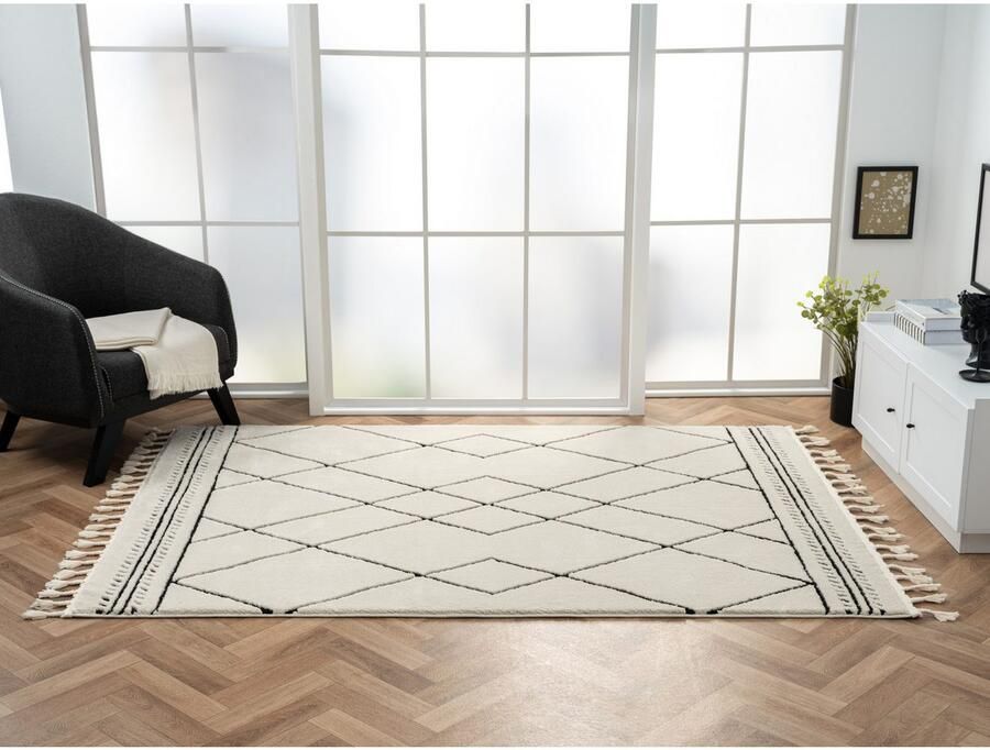 Myflair Möbel & Accessoires Hoogpolig vloerkleed Marokkaans Design MAGAZIJNOPRUIMING! modern marokkaans ontwerp ruitenpatroon zacht door hoogpolig - Foto 5