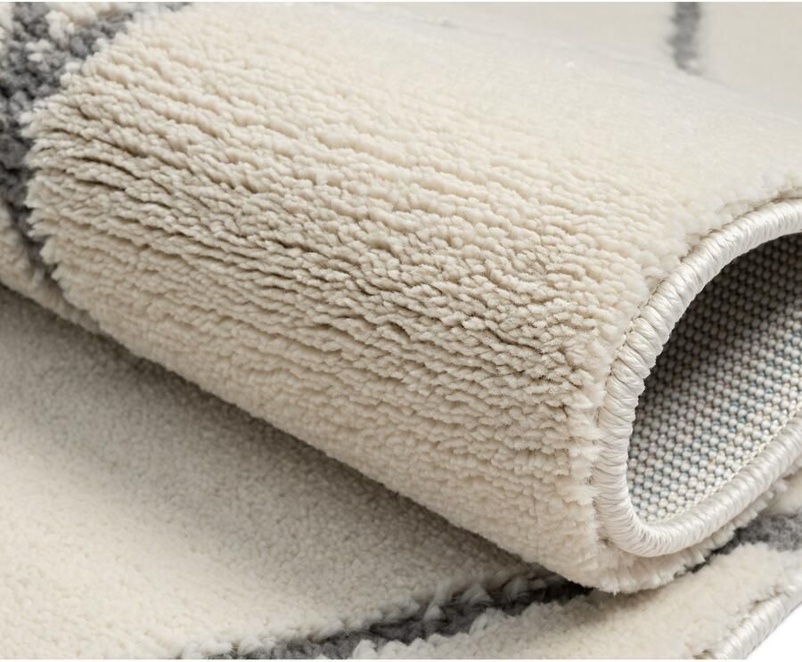 Myflair Möbel & Accessoires Hoogpolig vloerkleed Marokkaans Design MAGAZIJNOPRUIMING! modern marokkaans ontwerp ruitenpatroon zacht met franjes