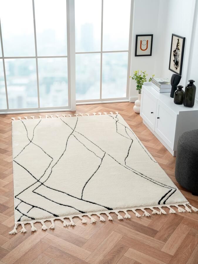 Myflair Möbel & Accessoires Hoogpolig vloerkleed Marokkaanse Tekenlijn MAGAZIJNOPRUIMING! modern marokkaans ontwerp fluffy zacht door hoogpolig - Foto 8