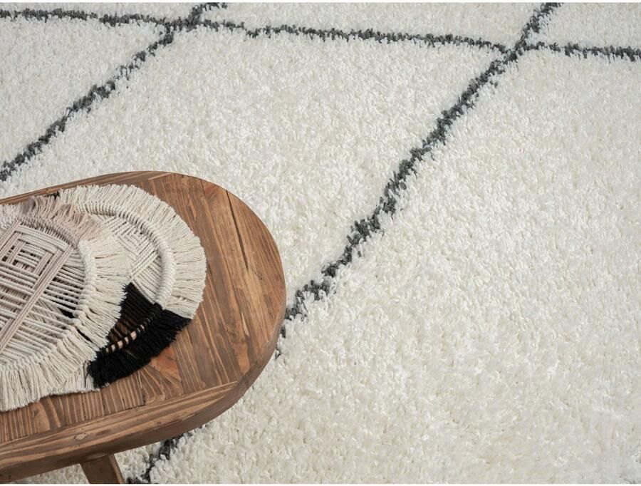Myflair Möbel & Accessoires Hoogpolig vloerkleed My Shaggy Raute Shaggy Scandi ruiten ontwerp licht glanzend extra fluffy - Foto 5