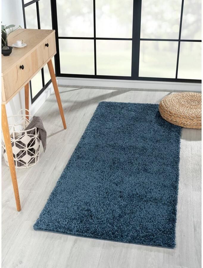 Myflair Möbel & Accessoires Hoogpolig vloerkleed My Shaggy uni kleuren licht glanzend microvezel extra fluffy
