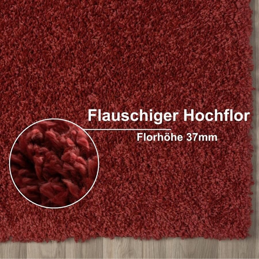 Myflair Möbel & Accessoires Hoogpolig vloerkleed My Shaggy uni kleuren licht glanzend microvezel extra fluffy - Foto 2