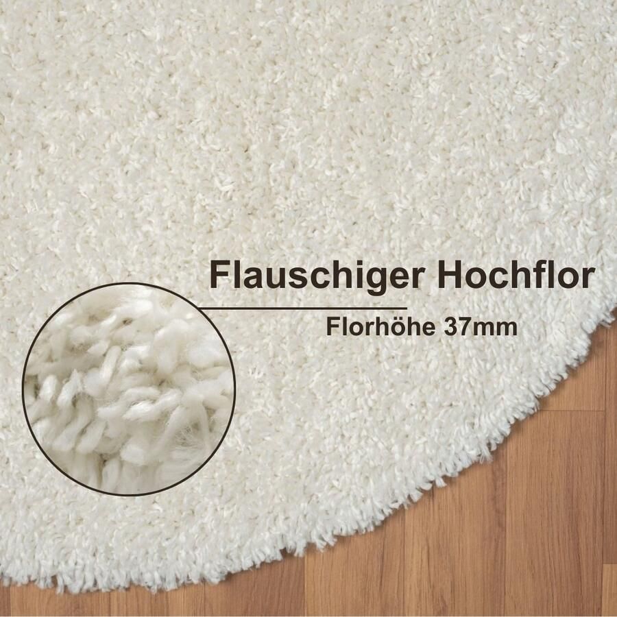 Myflair Möbel & Accessoires Hoogpolig vloerkleed My Shaggy uni kleuren licht glanzend microvezel extra fluffy - Foto 3