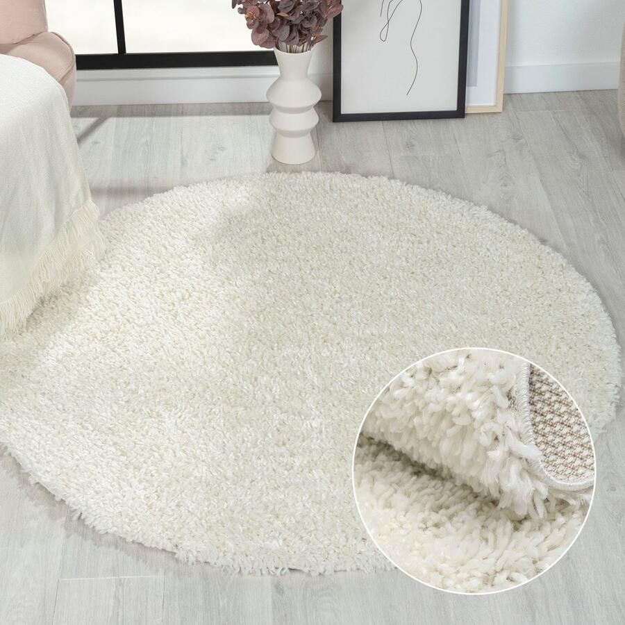 Myflair Möbel & Accessoires Hoogpolig vloerkleed My Shaggy uni kleuren licht glanzend microvezel extra fluffy - Foto 4