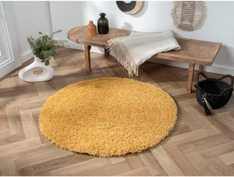 Myflair Möbel & Accessoires Hoogpolig vloerkleed My Shaggy uni kleuren licht glanzend microvezel extra fluffy - Foto 5