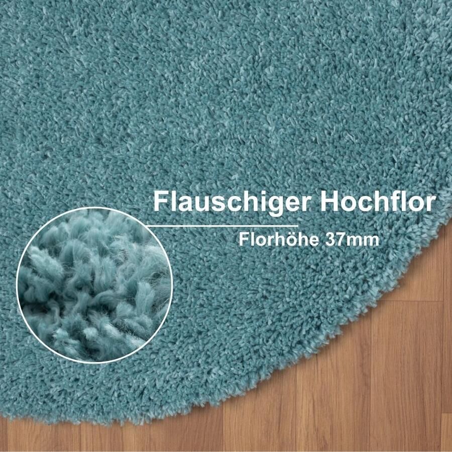 Myflair Möbel & Accessoires Hoogpolig vloerkleed My Shaggy uni kleuren licht glanzend microvezel extra fluffy - Foto 2