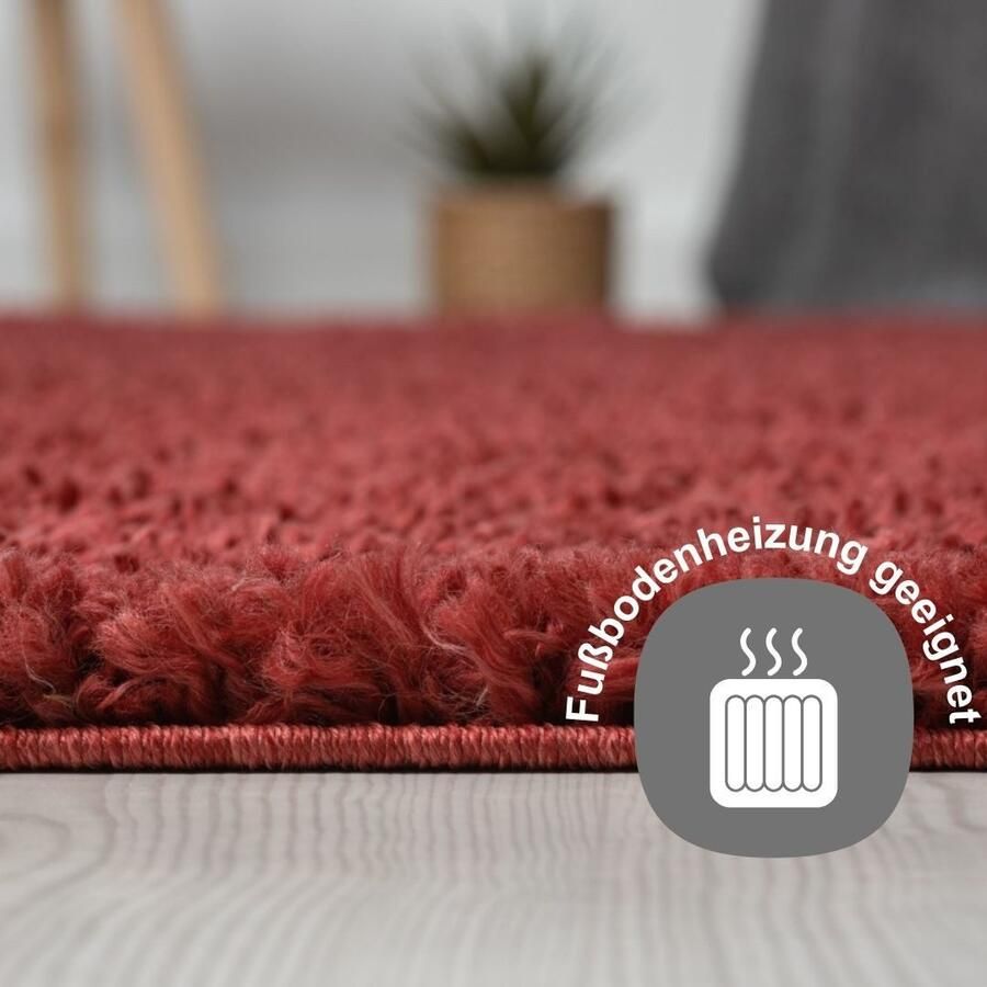 Myflair Möbel & Accessoires Hoogpolig vloerkleed My Shaggy uni kleuren licht glanzend microvezel extra fluffy - Foto 2