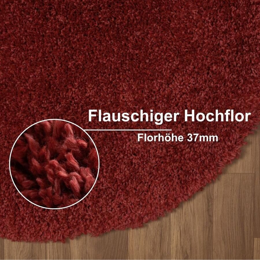 Myflair Möbel & Accessoires Hoogpolig vloerkleed My Shaggy uni kleuren licht glanzend microvezel extra fluffy - Foto 3