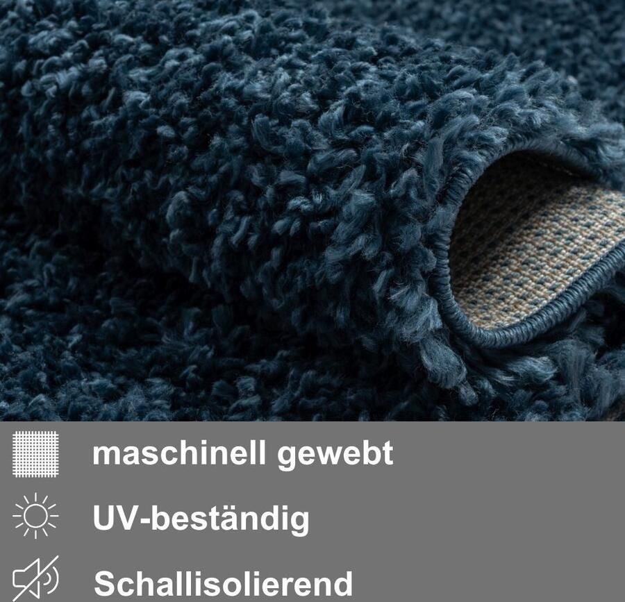 Myflair Möbel & Accessoires Hoogpolig vloerkleed My Shaggy uni kleuren licht glanzend microvezel extra fluffy - Foto 4