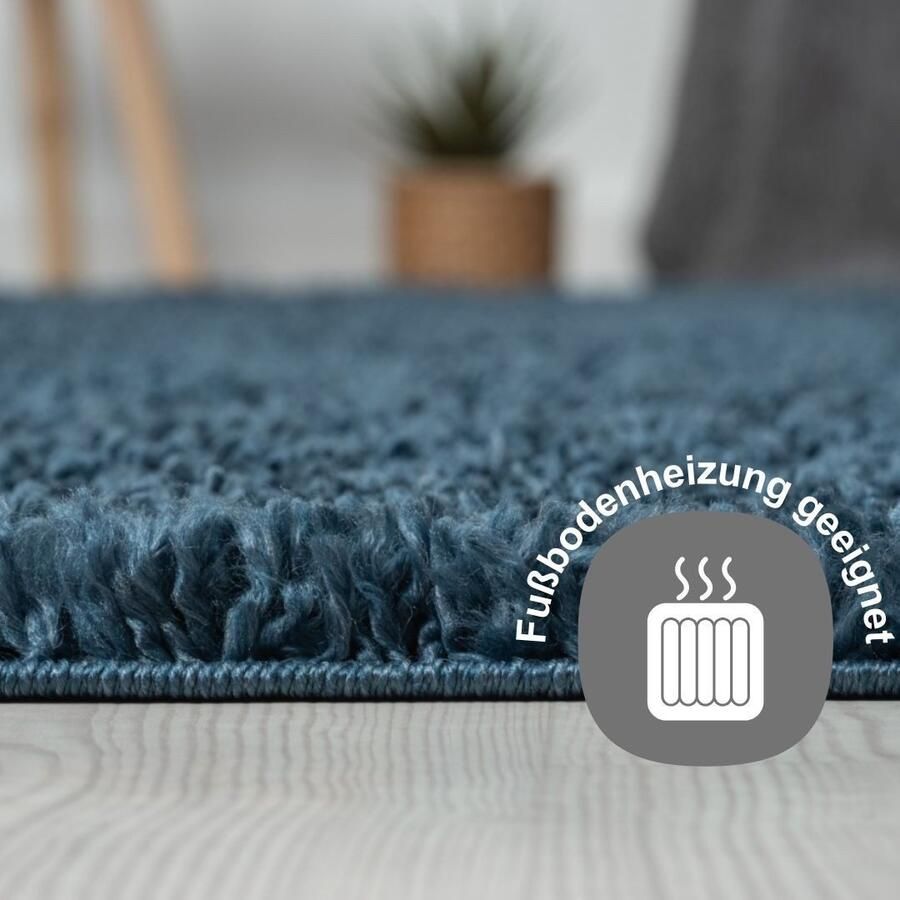 Myflair Möbel & Accessoires Hoogpolig vloerkleed My Shaggy uni kleuren licht glanzend microvezel extra fluffy - Foto 2