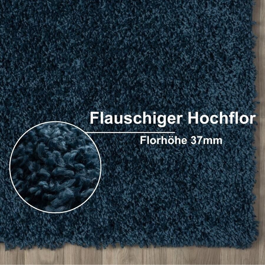 Myflair Möbel & Accessoires Hoogpolig vloerkleed My Shaggy uni kleuren licht glanzend microvezel extra fluffy - Foto 3