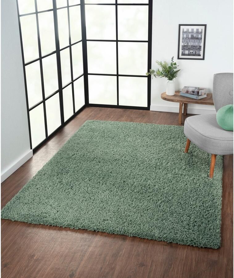 Myflair Möbel & Accessoires Hoogpolig vloerkleed My Shaggy uni-kleuren licht glanzend microvezel extra fluffy - Foto 4