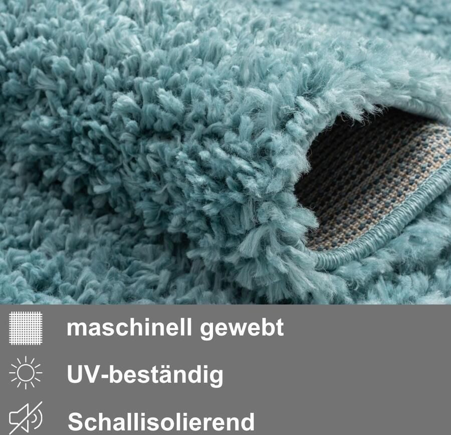 Myflair Möbel & Accessoires Hoogpolig vloerkleed My Shaggy uni kleuren licht glanzend microvezel extra fluffy - Foto 10
