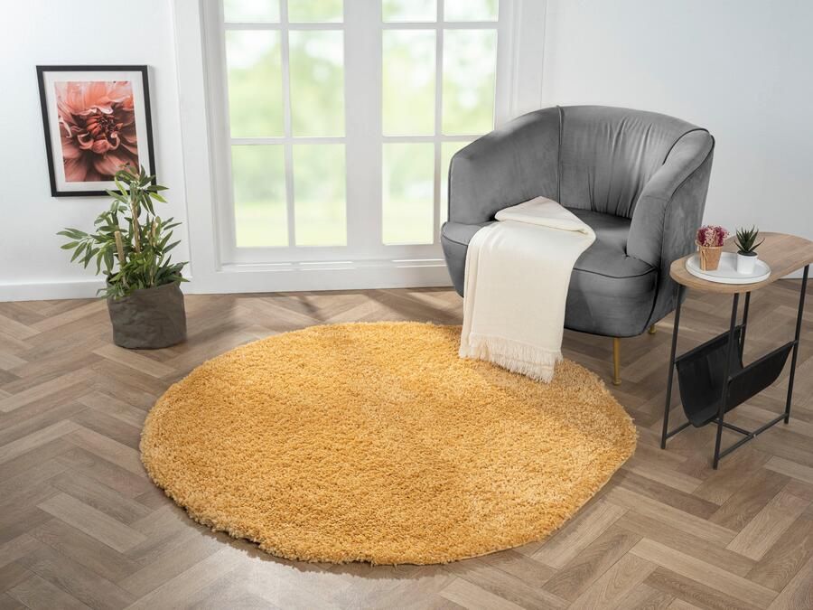 Myflair Möbel & Accessoires Hoogpolig vloerkleed My Shaggy uni kleuren licht glanzend microvezel extra fluffy - Foto 6