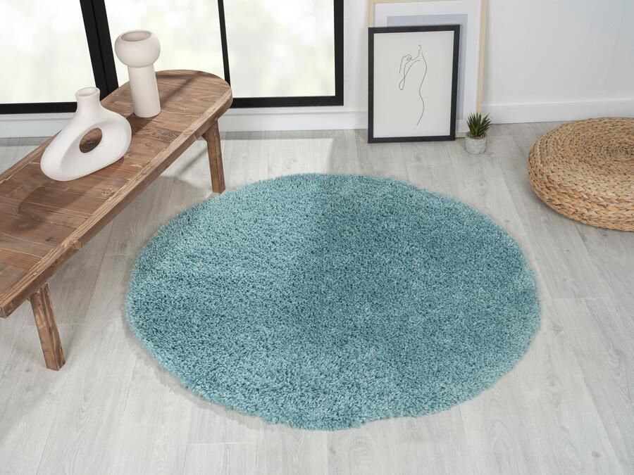 Myflair Möbel & Accessoires Hoogpolig vloerkleed My Shaggy uni kleuren licht glanzend microvezel extra fluffy - Foto 4