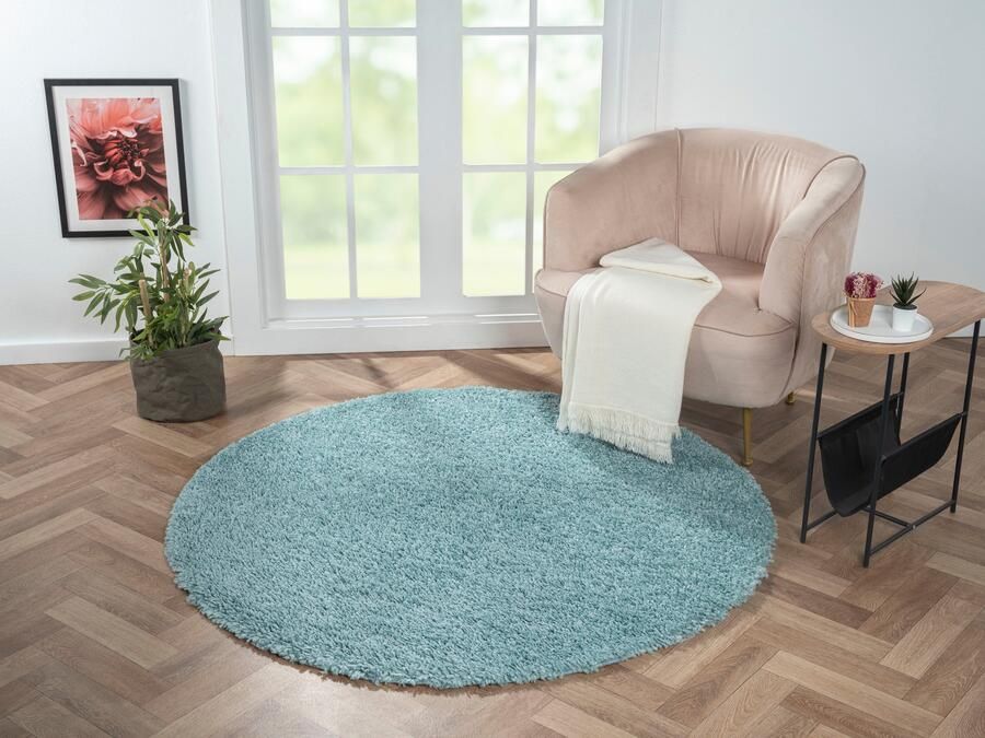 Myflair Möbel & Accessoires Hoogpolig vloerkleed My Shaggy uni kleuren licht glanzend microvezel extra fluffy - Foto 5