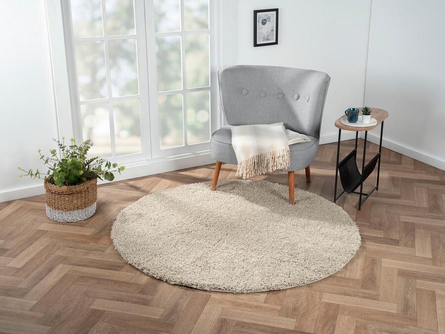 Myflair Möbel & Accessoires Hoogpolig vloerkleed My Shaggy uni kleuren licht glanzend microvezel extra fluffy - Foto 5
