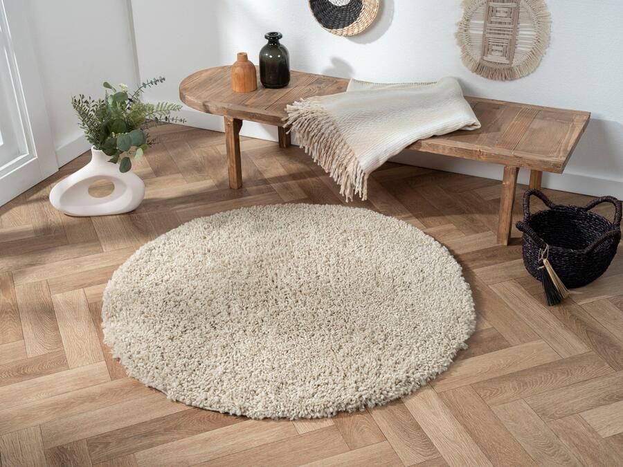 Myflair Möbel & Accessoires Hoogpolig vloerkleed My Shaggy uni kleuren licht glanzend microvezel extra fluffy - Foto 7