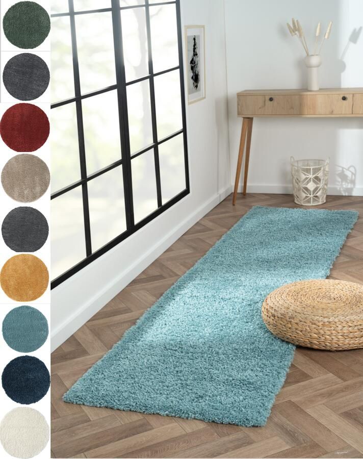 Myflair Möbel & Accessoires Hoogpolig vloerkleed My Shaggy uni kleuren licht glanzend microvezel extra fluffy - Foto 3