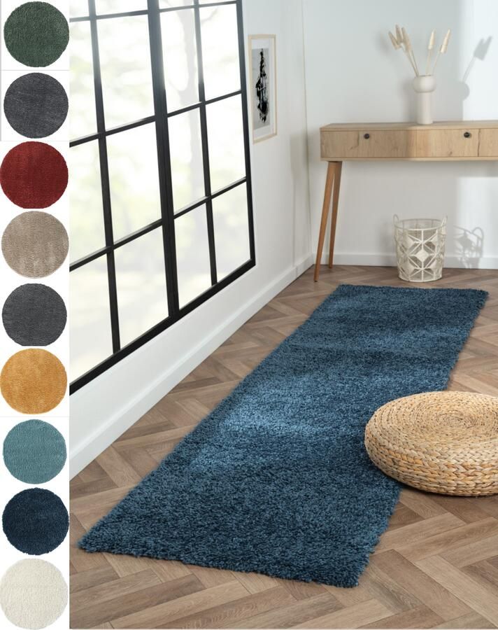 Myflair Möbel & Accessoires Hoogpolig vloerkleed My Shaggy uni kleuren licht glanzend microvezel extra fluffy - Foto 5