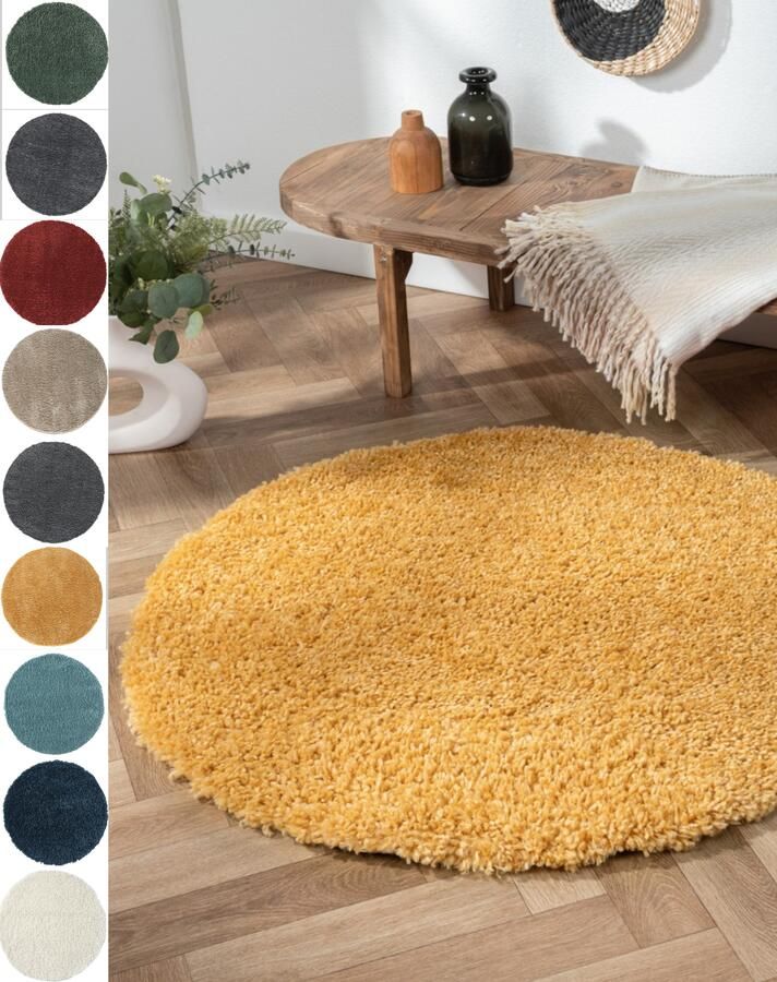 Myflair Möbel & Accessoires Hoogpolig vloerkleed My Shaggy uni kleuren licht glanzend microvezel extra fluffy - Foto 4