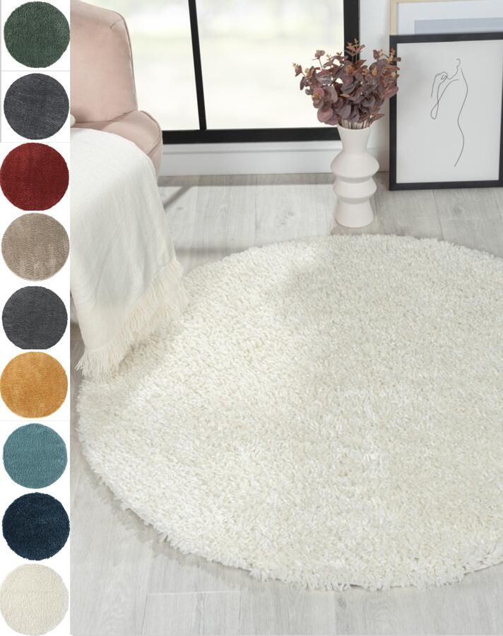 Myflair Möbel & Accessoires Hoogpolig vloerkleed My Shaggy uni kleuren licht glanzend microvezel extra fluffy - Foto 7