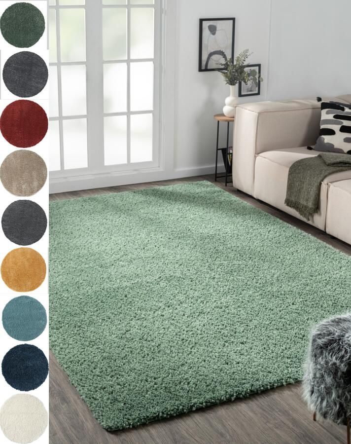 Myflair Möbel & Accessoires Hoogpolig vloerkleed My Shaggy uni-kleuren licht glanzend microvezel extra fluffy - Foto 7