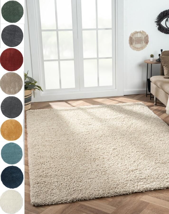 Myflair Möbel & Accessoires Hoogpolig vloerkleed My Shaggy uni-kleuren licht glanzend microvezel extra fluffy - Foto 5