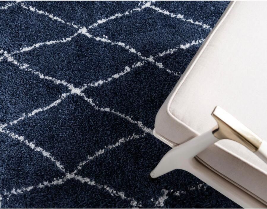 Myflair Möbel & Accessoires Hoogpolig vloerkleed Temara Shag MAGAZIJNOPRUIMING! geweven ruitendessin zacht & behaaglijk - Foto 2