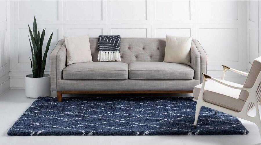 Myflair Möbel & Accessoires Hoogpolig vloerkleed Temara Shag MAGAZIJNOPRUIMING! geweven ruitendessin zacht & behaaglijk - Foto 13