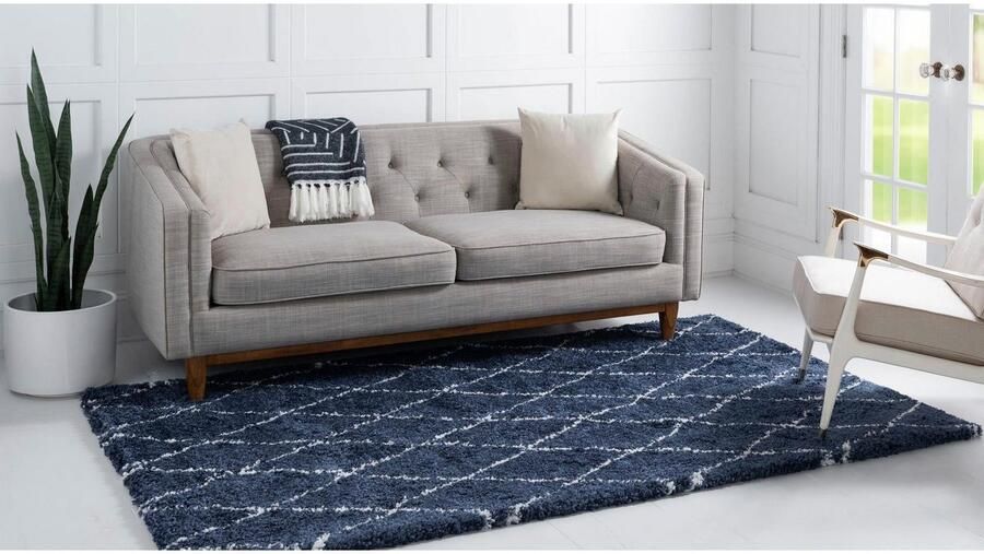 Myflair Möbel & Accessoires Hoogpolig vloerkleed Temara Shag MAGAZIJNOPRUIMING! geweven ruitendessin zacht & behaaglijk - Foto 11