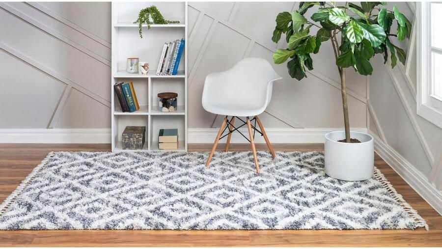 Myflair Möbel & Accessoires Hoogpolig vloerkleed Top Shag MAGAZIJNOPRUIMING! geweven geruit design gemêleerde look zacht & behaaglijk met franje - Foto 8