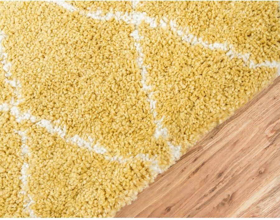 Myflair Möbel & Accessoires Hoogpolige loper Temara Shag MAGAZIJNOPRUIMING! Tapijtloper geweven ruitdessin zacht & behaaglijk