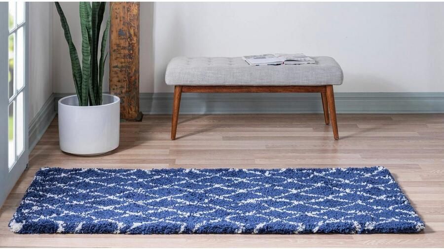 Myflair Möbel & Accessoires Hoogpolige loper Temara Shag MAGAZIJNOPRUIMING! Tapijtloper geweven ruitdessin zacht & behaaglijk - Foto 11