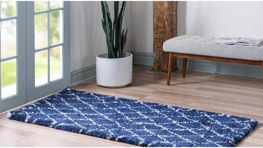 Myflair Möbel & Accessoires Hoogpolige loper Temara Shag MAGAZIJNOPRUIMING! Tapijtloper geweven ruitdessin zacht & behaaglijk - Foto 10